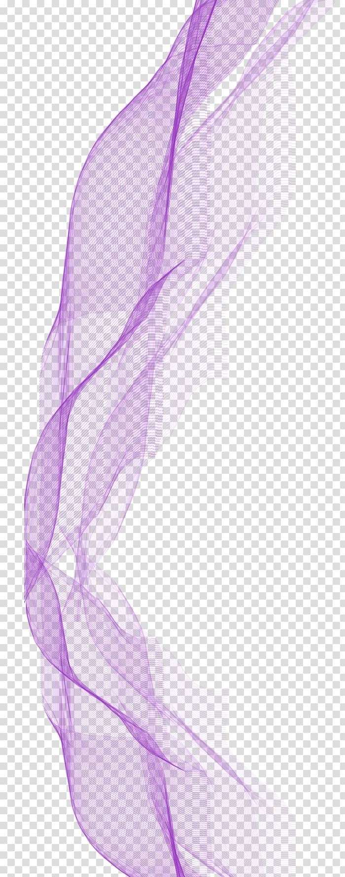 purple illustration, Purple Ribbon , Gentle floating ribbon transparent background PNG clipart