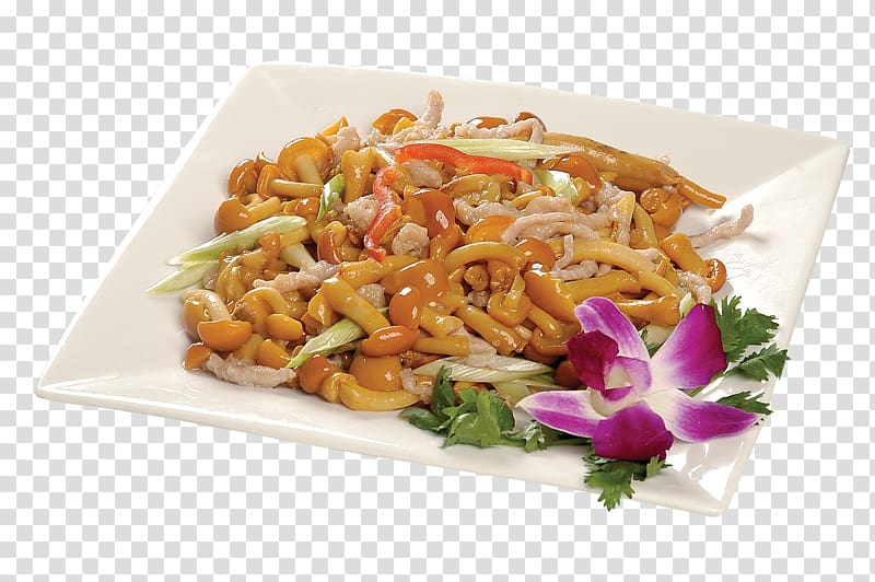 Chinese cuisine Thai cuisine Pepper steak Domestic pig Fast food, RIDER shredded mushrooms transparent background PNG clipart