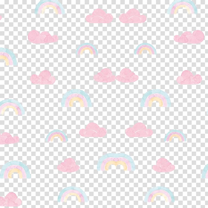 pink ad blue rainbows and clouds art, Rainbow Cloud iridescence, Clouds and rainbow transparent background PNG clipart