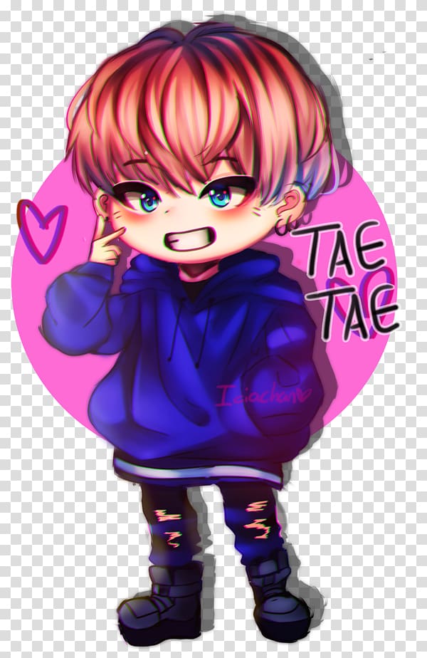 BTS Drawing Fan art Chibi Musician, Chibi transparent background PNG clipart