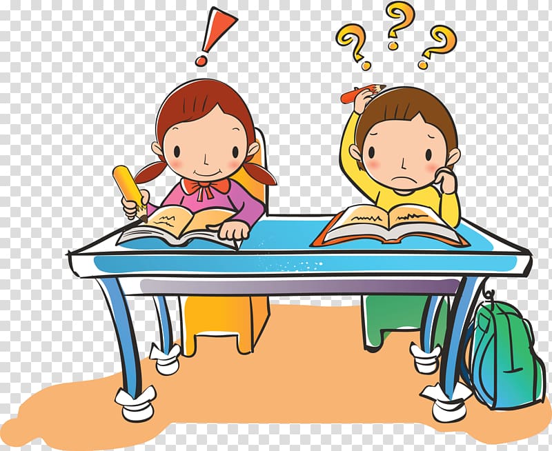 Drawing Cartoon Learning, learning transparent background PNG clipart