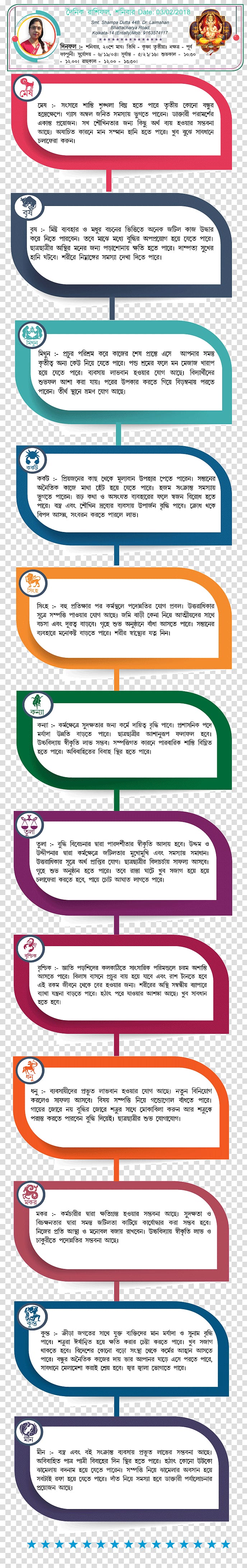 Horoscope Bengali Odia language Font, daily calendars transparent background PNG clipart
