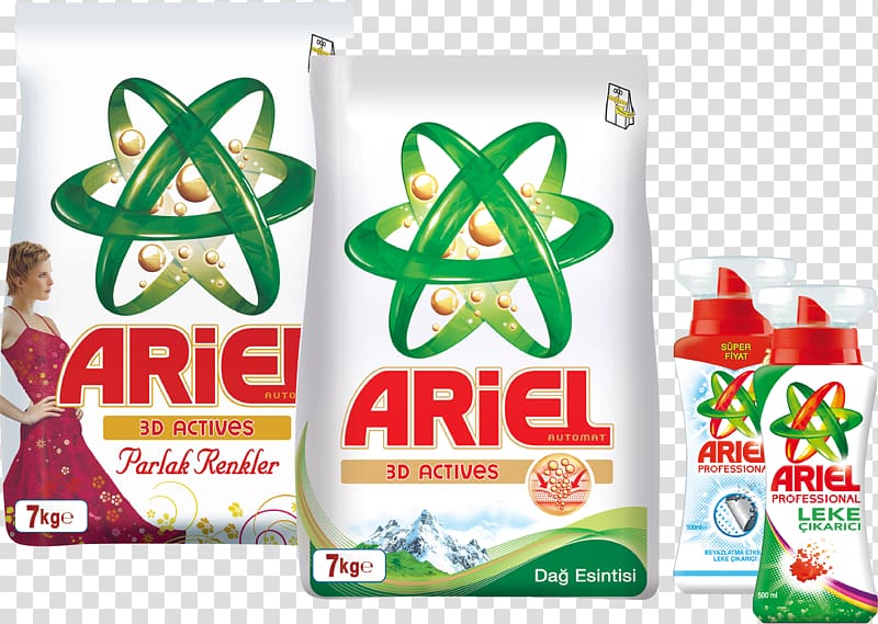 Ariel Laundry detergent Surf Persil, Washing powder transparent background PNG clipart