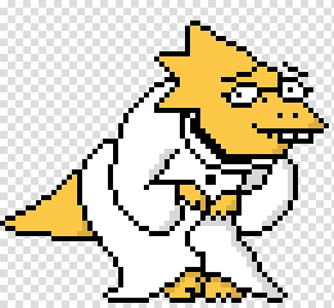 Undertale Alphys Flowey Pixel art, flowey transparent background PNG clipart