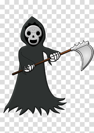 Grim Reaper Silhouette PNG Clip Art Image​
