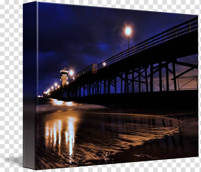 Seal Beach Nightlife Pier, NIGHT BEACH transparent background PNG clipart