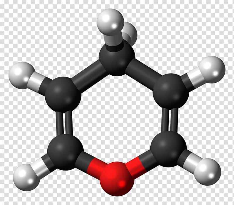 Ball-and-stick model 1,4-Dioxin Heterocyclic compound Thiopyran, chemical atom transparent background PNG clipart