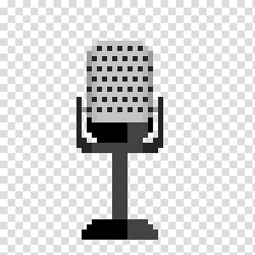 Microphone YouTube Pixel art, mic transparent background PNG clipart