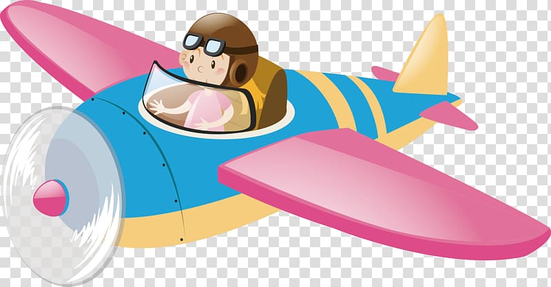 Airplane , Pink wings small plane transparent background PNG clipart