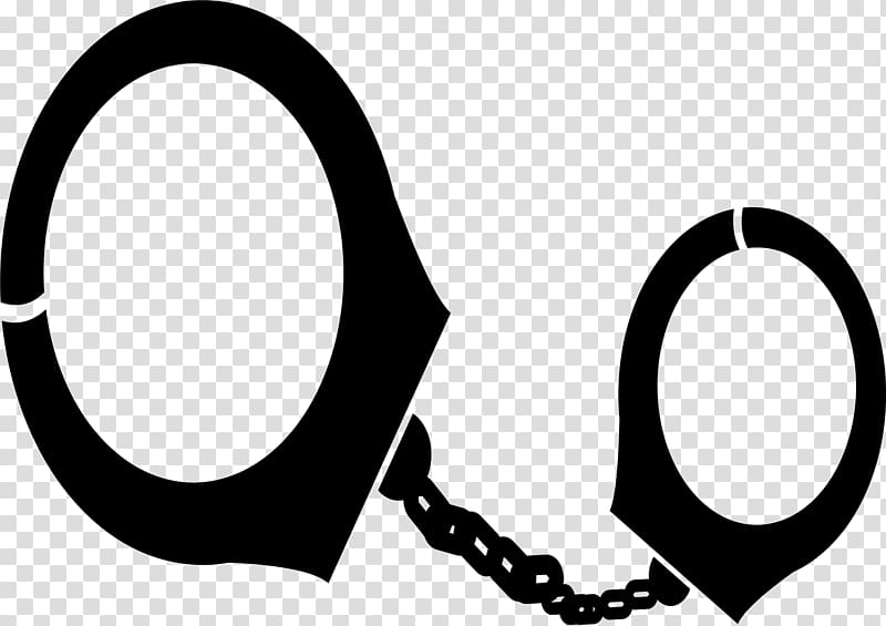 Handcuffs , Hand painted black handcuffs transparent background PNG clipart