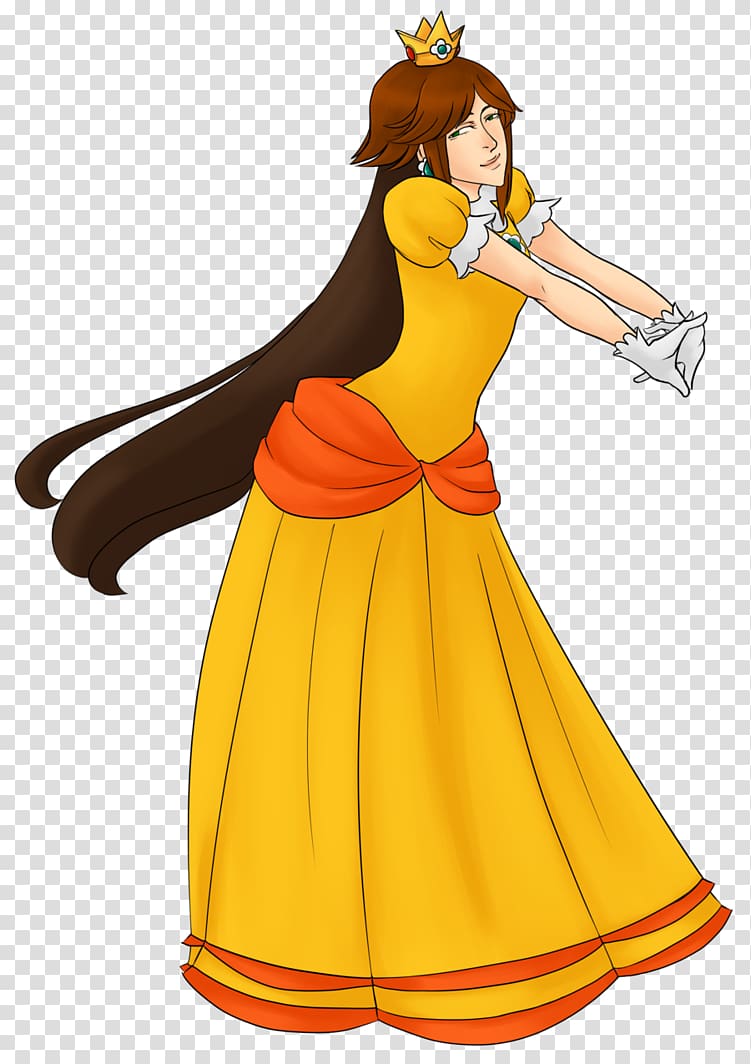 Princess Daisy Princess Peach Drawing Character, princess transparent background PNG clipart