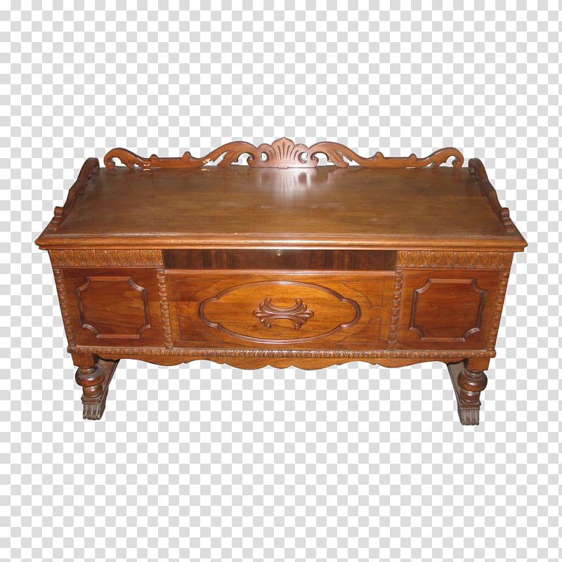 Table Hope chest Furniture Buffets & Sideboards, walnut transparent background PNG clipart