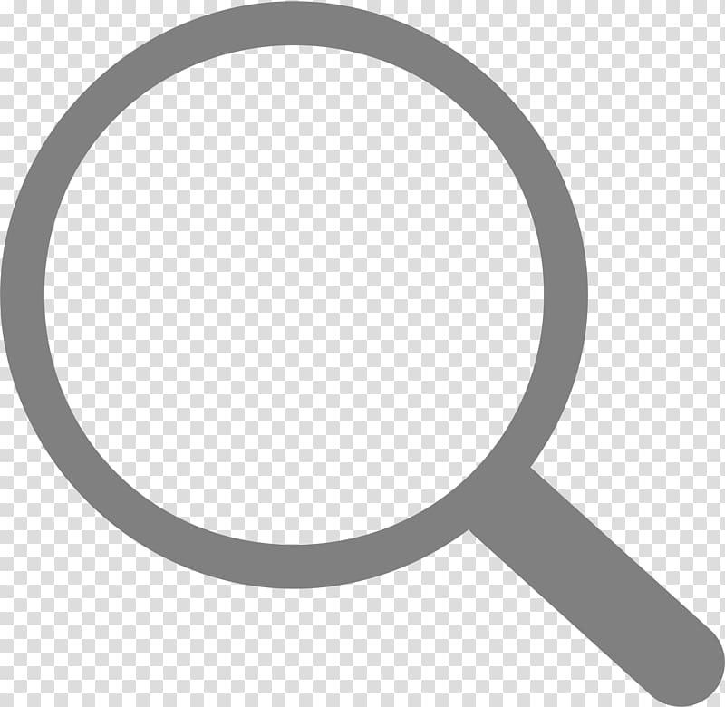 magnifying glass icon, Simple Grey Search Icon transparent background PNG clipart