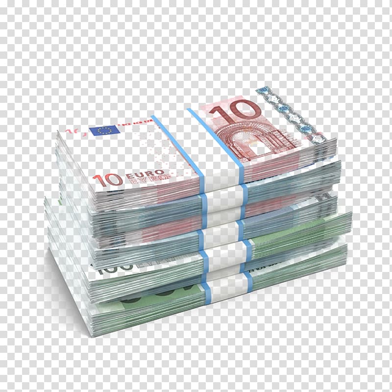 pile of assorted banknote , Euro banknotes Cash Euro coins, A pile of euro banknotes transparent background PNG clipart