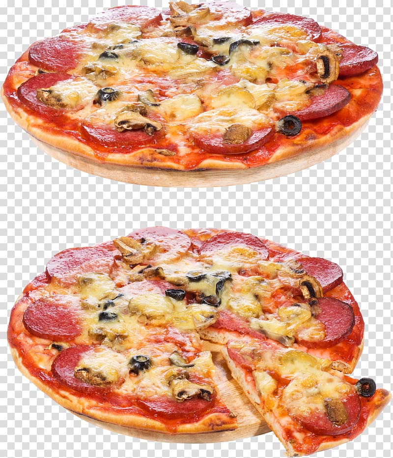 Hawaiian pizza Salami Pepperoni , Neapolitan Pizza transparent background PNG clipart