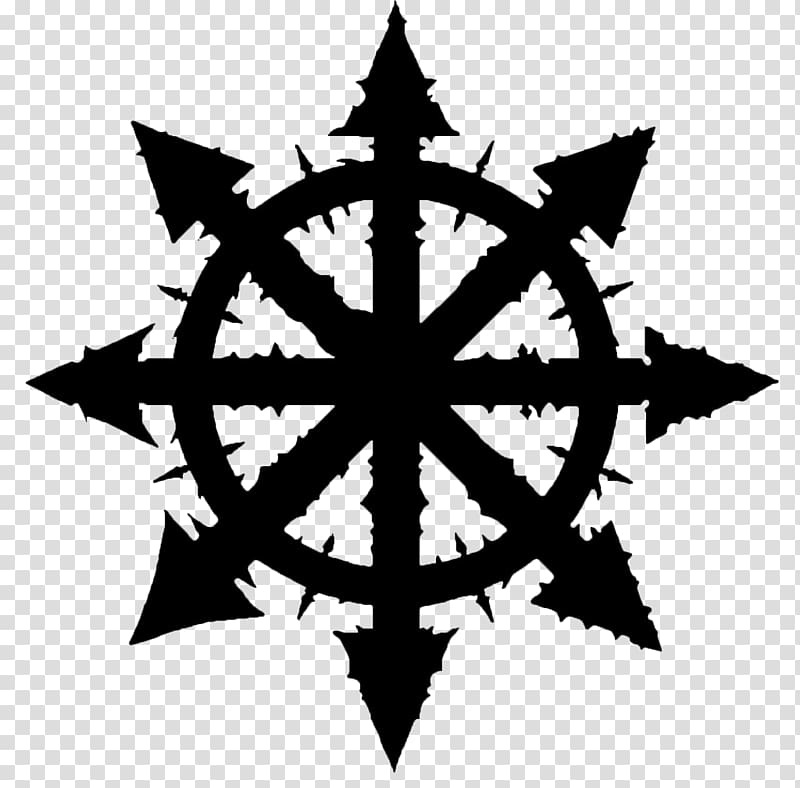 Warhammer 40,000 Symbol of Chaos Chaos magic, symbol transparent background PNG clipart