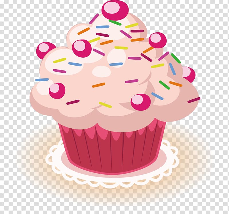 Cupcake Chocolate cake Birthday cake, Lovely Cake transparent background PNG clipart