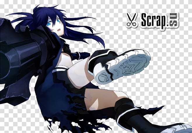 Anime Black Rock Shooter Rin Okumura Character, Anime transparent background PNG clipart