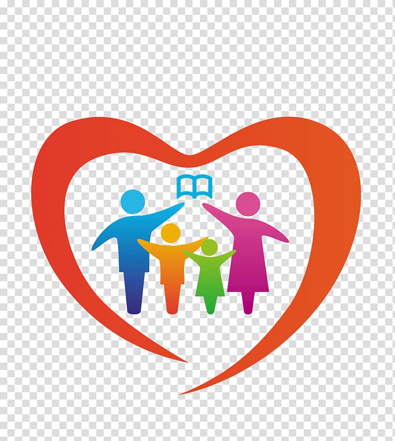 Family Heart Child Love Symbol, family day transparent background PNG clipart