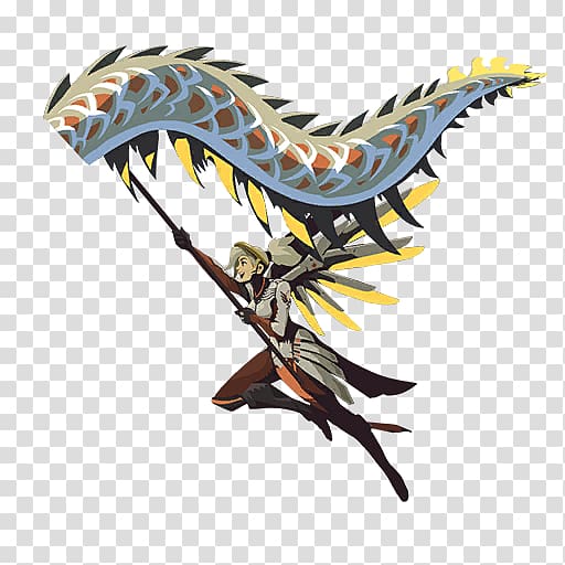 Overwatch Dragon dance Mercy PlayStation 4, others transparent background PNG clipart