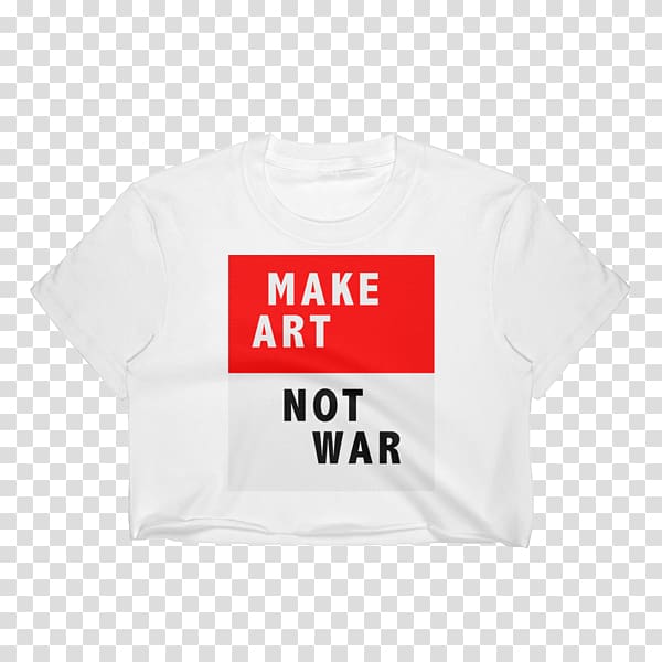 T-shirt Sleeve Outerwear Brand, Make Love not war transparent background PNG clipart