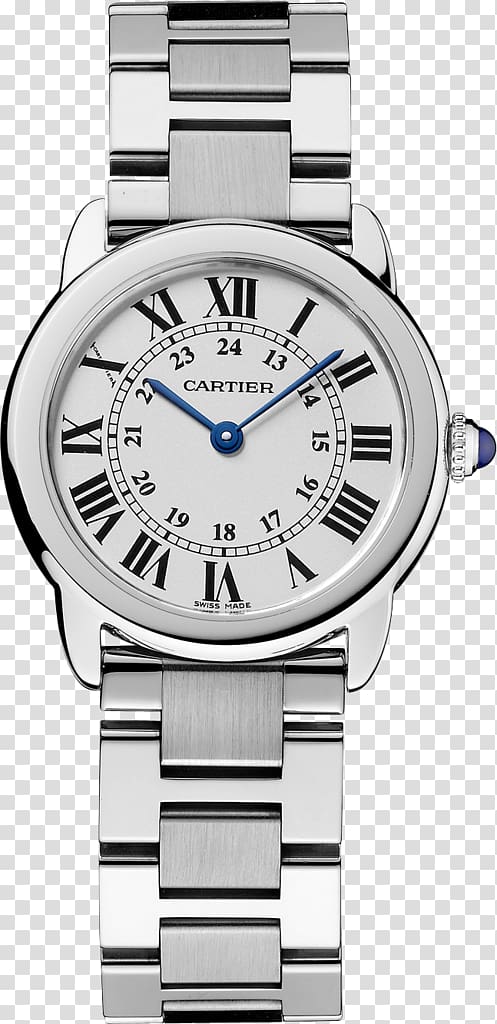 Cartier Ronde Solo Cartier Tank Watch Strap, Cartier watch transparent background PNG clipart
