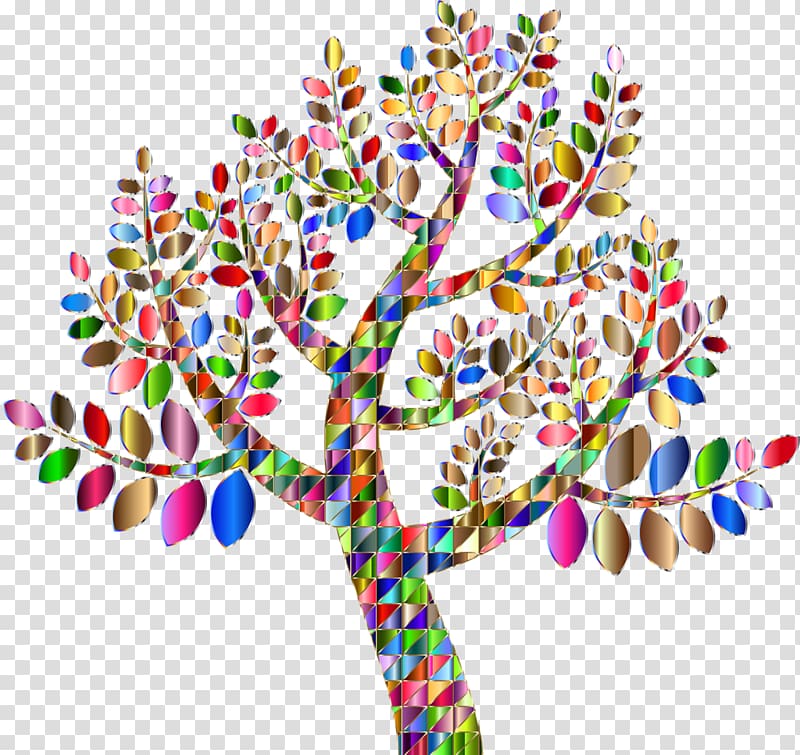 Tree Color Rainbow Prism , lustre transparent background PNG clipart