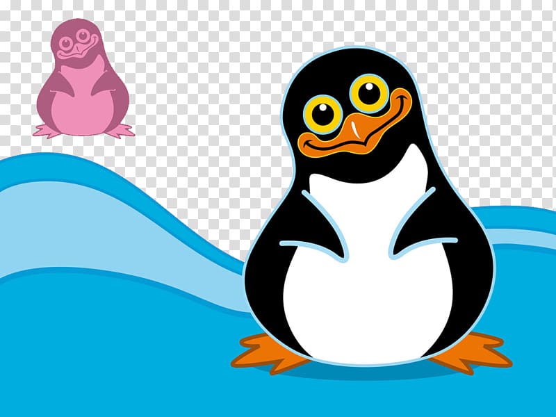 Cartoon illustration , Penguins background transparent background PNG clipart