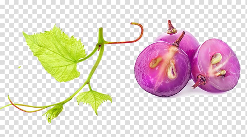 Common Grape Vine Fruit salad Berry, Fruit Grapes transparent background PNG clipart