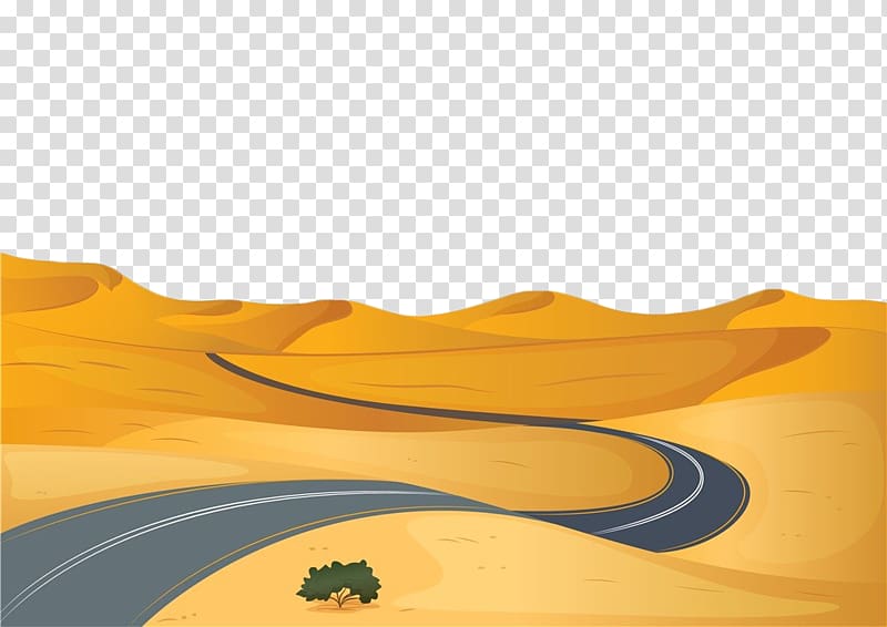 Drawing , Desert asphalt road transparent background PNG clipart