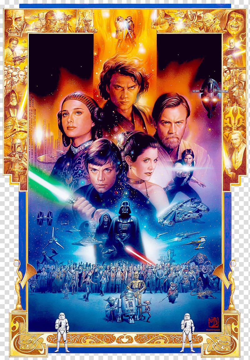 Star Wars prequel trilogy Anakin Skywalker Obi-Wan Kenobi C-3PO, star wars transparent background PNG clipart