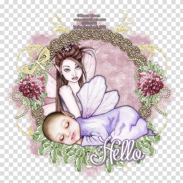 Floral design Fairy Rose family Frames Lilac, Fairy transparent background PNG clipart