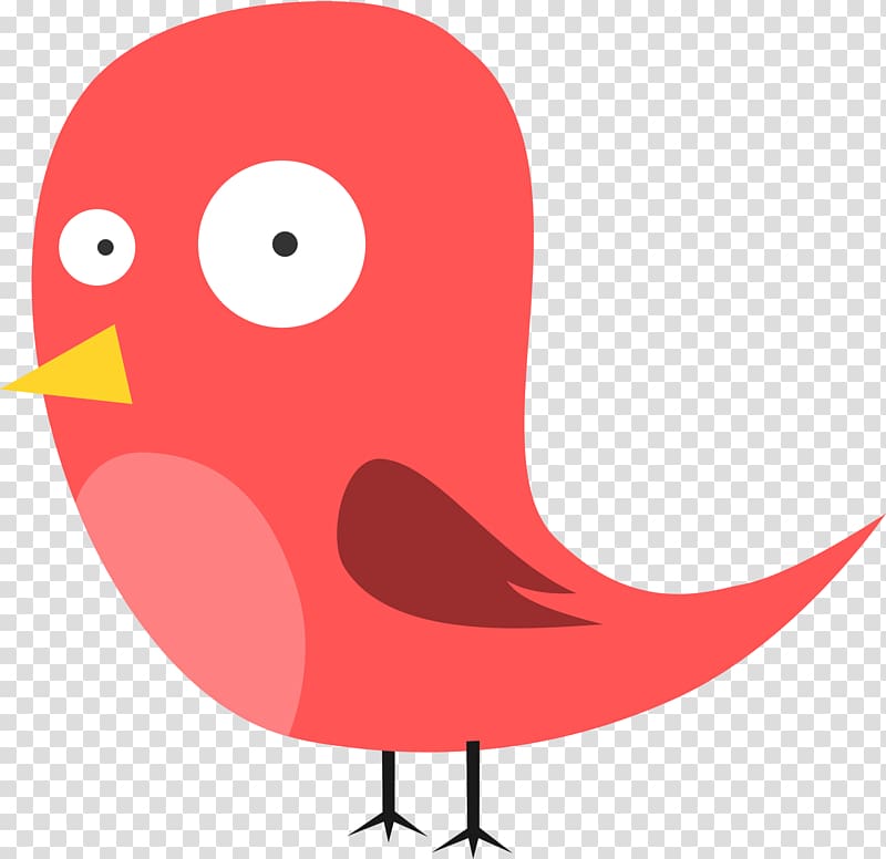 Tweety Bird Goose , Red chick transparent background PNG clipart