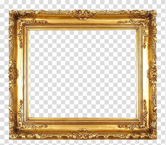 frame , Gold Frame, gold filigree painting frame transparent background PNG clipart