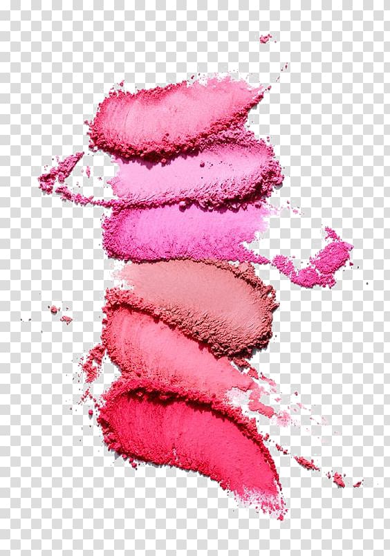 Lipstick Cosmetics Lip balm Lip gloss Lip stain, Makeup powder decoration, multicolored abstract painting transparent background PNG clipart