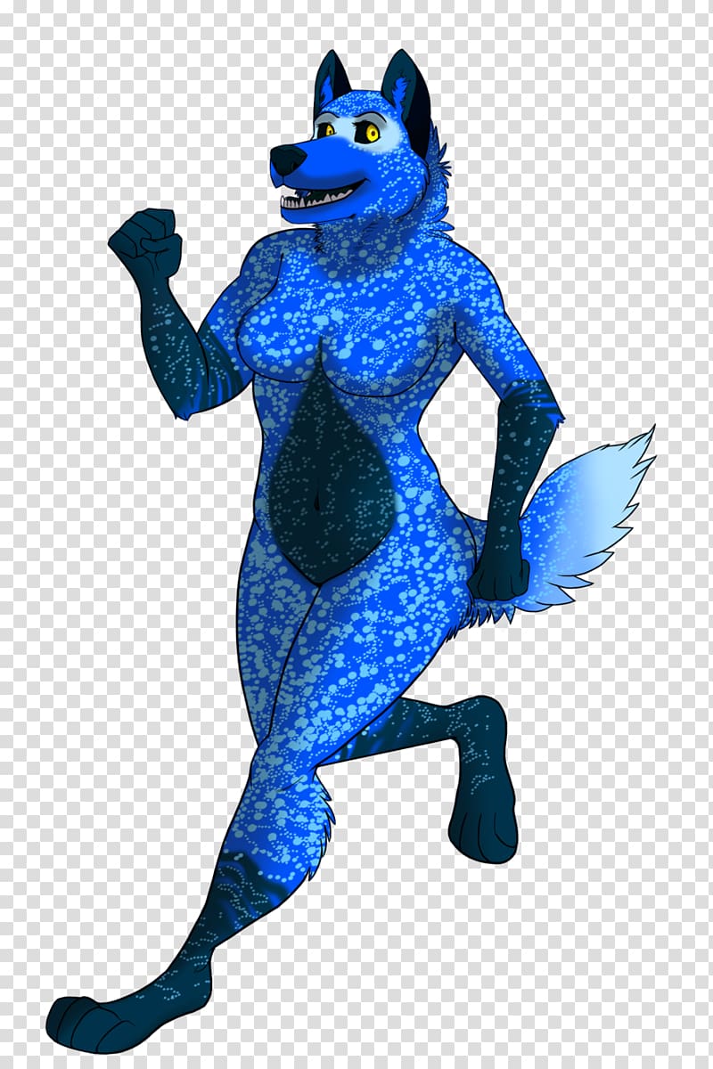 Cobalt blue Costume Mascot Character, Skynight transparent background PNG clipart
