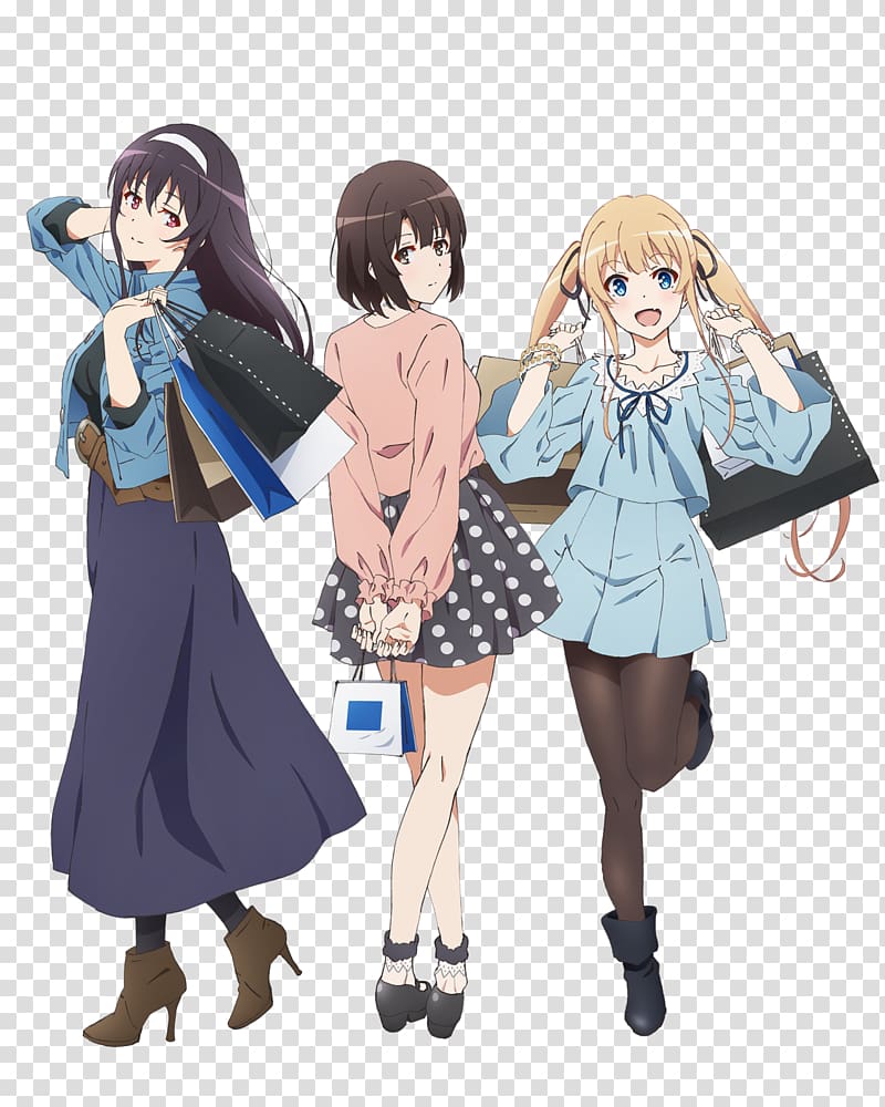 Saekano: How to Raise a Boring Girlfriend Anime A-1 Manga Dōjin, Anime transparent background PNG clipart