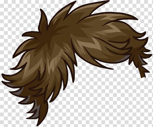 Club Penguin Hairstyle Brown hair, Pelo hombre transparent background PNG clipart