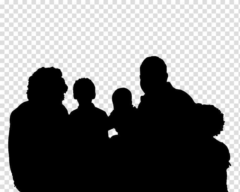 Silhouette Portrait Family , father day transparent background PNG clipart