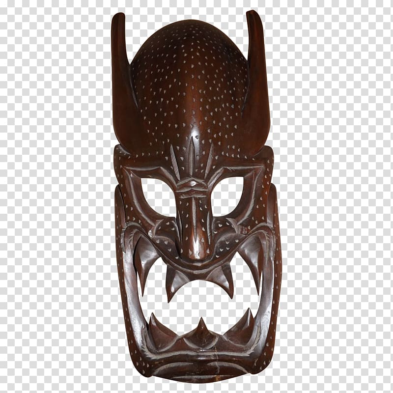 Traditional African masks Wood carving Antique Vintage clothing, mask transparent background PNG clipart