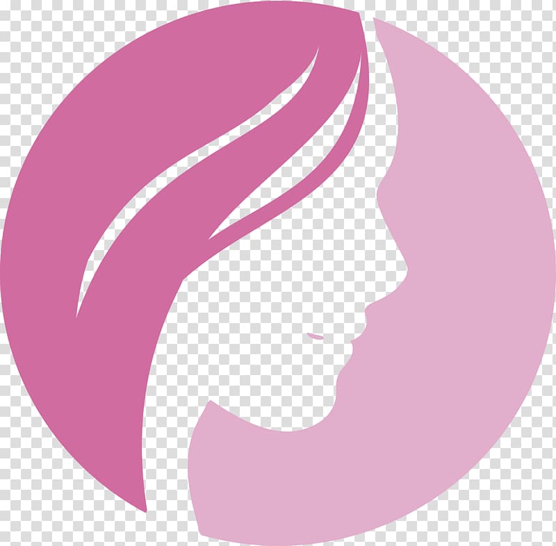 female illustration, Logo Woman, Women\'s beauty center transparent background PNG clipart