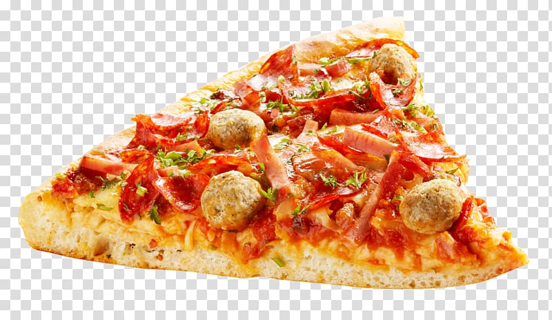 slice of pizza, Sicilian pizza Fast food California-style pizza, Pizza Slice transparent background PNG clipart