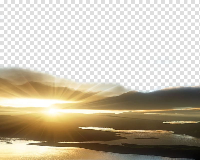 sunlight that penetrates the clouds transparent background PNG clipart