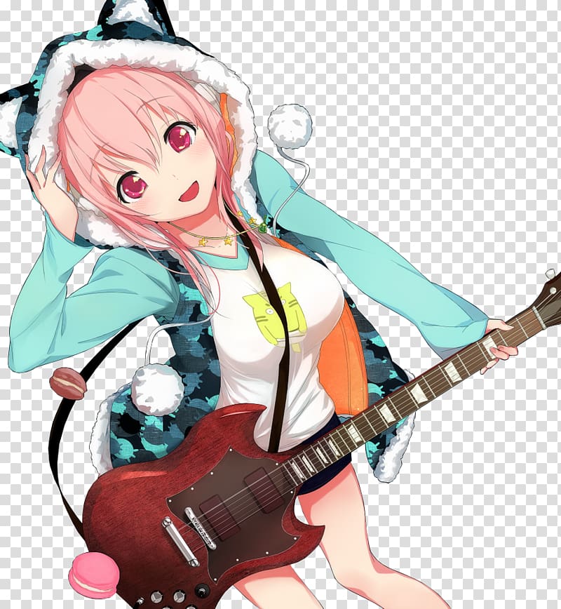 Super Sonico Leafa Anime Asuna, Anime transparent background PNG clipart