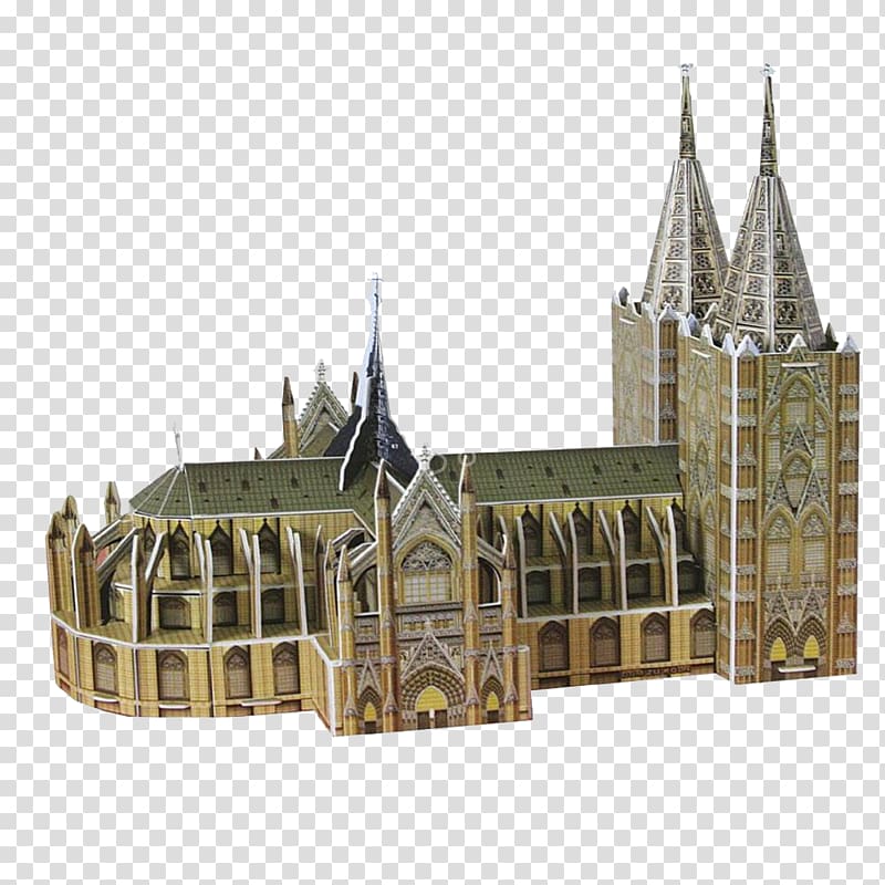 Cologne Cathedral Eiffel Tower Saint Basil\'s Cathedral Puzz 3D, Cologne Cathedral transparent background PNG clipart