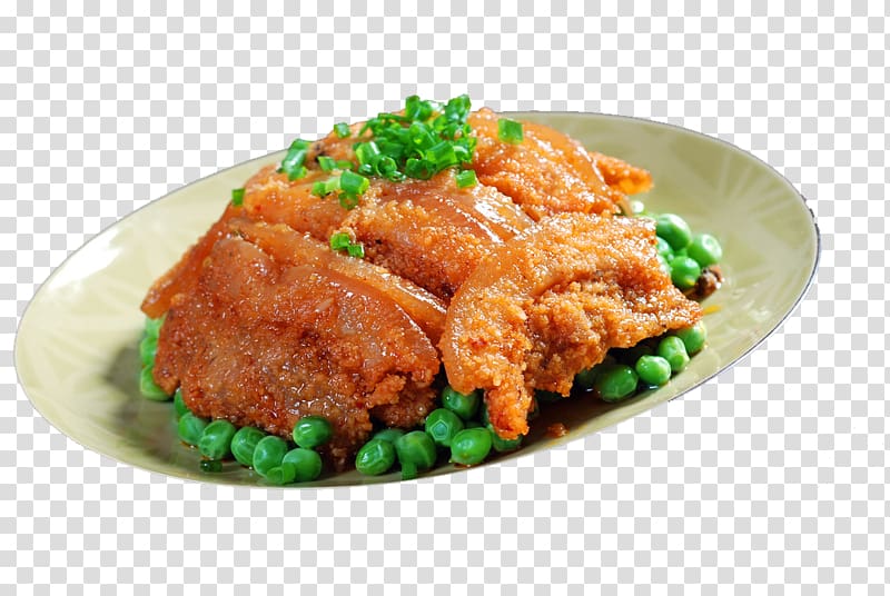 Fried chicken Asian cuisine Sichuan cuisine Fenzheng rou, Peas Fenzhengrou transparent background PNG clipart