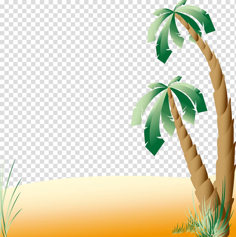 Beach Seaside resort, Great fresh palm beach transparent background PNG clipart