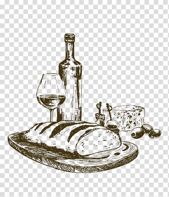 White wine French cuisine Drawing, wine transparent background PNG clipart