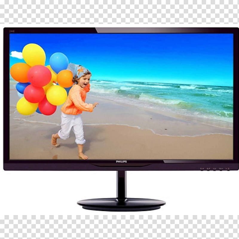 Computer Monitors IPS panel Philips LED-backlit LCD Liquid-crystal display, monitor transparent background PNG clipart