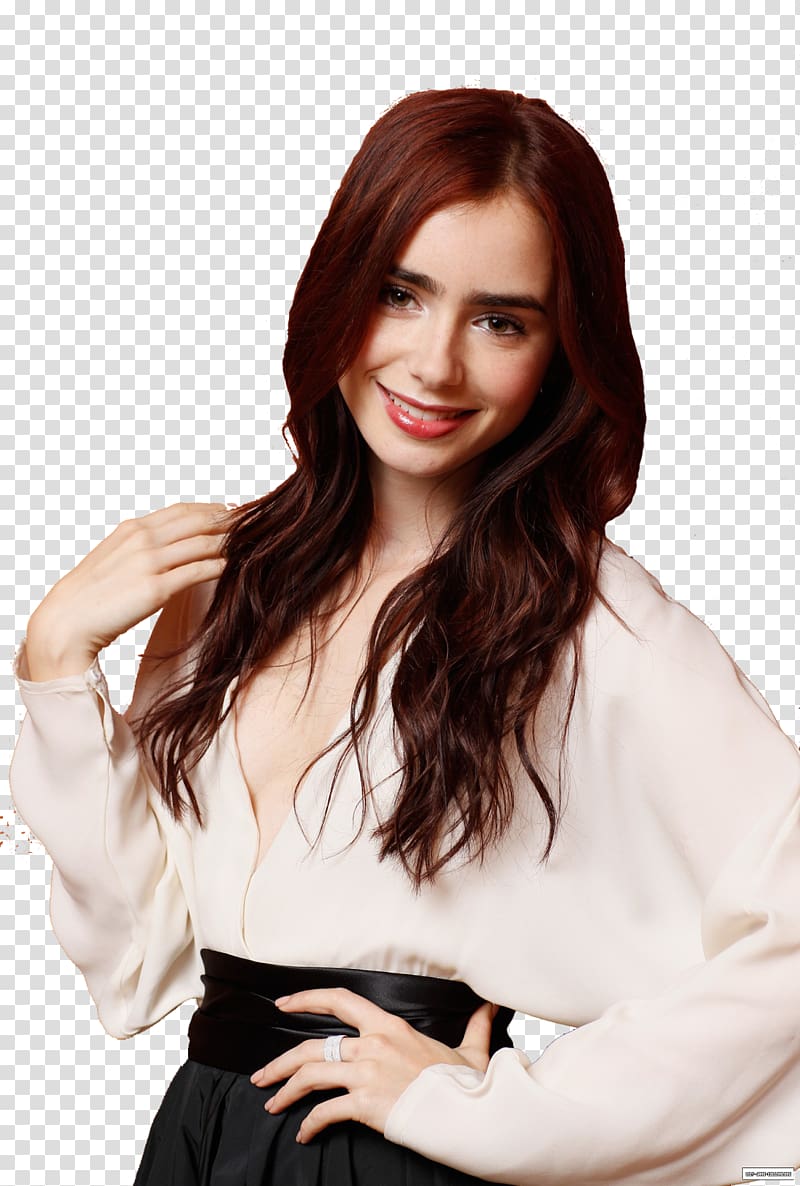 Lily Collins Love, Rosie Film shoot, lily transparent background PNG clipart